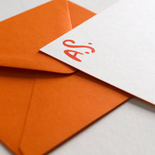 Load image into Gallery viewer, Custom Monogram Square Notecards