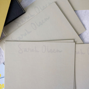 Custom Cotton A6 Notecards