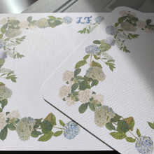 Load image into Gallery viewer, Linen (left) and cotton felt (right) paper