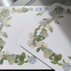 Linen (left) and cotton felt (right) paper