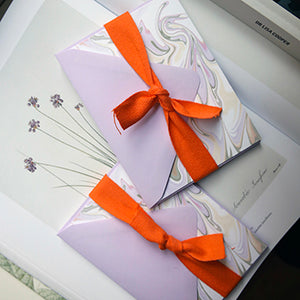 Lilac Marbled Notecards