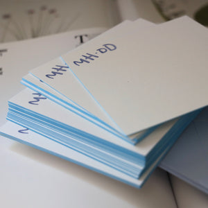 Custom Monogram Square Notecards
