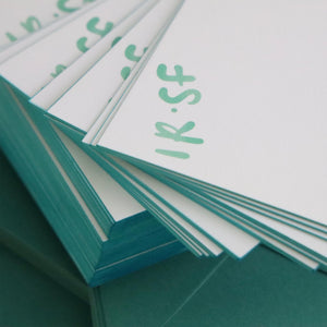 Custom Monogram Square Notecards